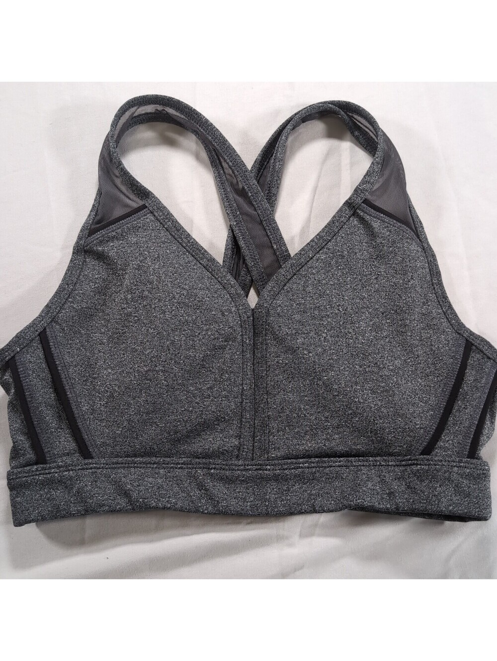 Avia Gray Racerback Sports Bra Size M 8 10